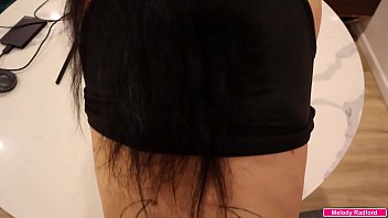 Big Tit Big Thick Ass Tattooed MILF Gets Fucked Hard While Trying To Film Herself With Her Legs Spread On Two Chairs POV Melody Radford