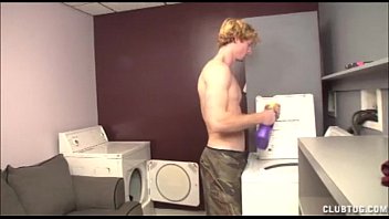 Double Handjob In The Laundry Room