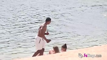 The Massive Cocked Black Dude Picking Up On The Nudist Beach So Easy When You Re Armed With Such A Blunderbuss