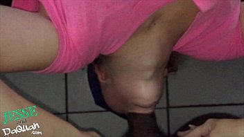 18 Yr Old Takes Huge BBC Down Throat Rough