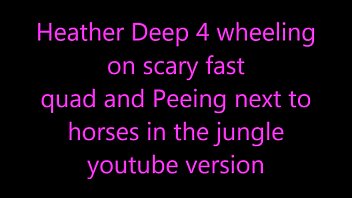 Onlyfans Com Heatherdeep Heather Deep 4 Wheeling On Scary Fast Quad And Peeing Next To Horses In The Jungle