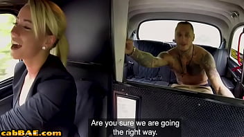 Bigtit Euro Cabbie Sucking Hard Shaft During Backseat Sex