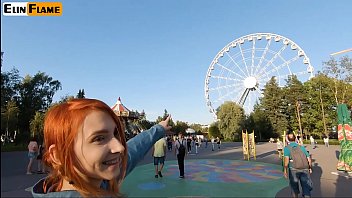 Cute Teen Swallows Hot Cum Public Blowjob On Ferris Wheel