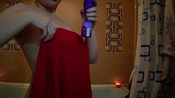 Nude In Bathroom Shave Pussy Ass Oil Body Lottion