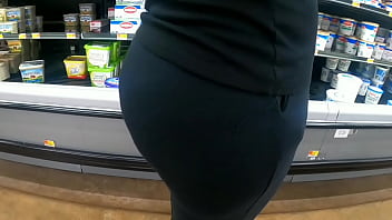 Mom At Walmart See Through Huge Booty Wedgie
