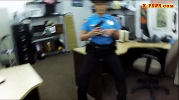 Police Officer With Huge Boobs Got Fucked In The Backroom