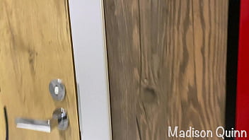 Quick Sex With Madison Quinn In A Public Restroom
