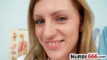 Pussy Close Ups Of Naugthy Nurse Olga Barz
