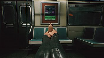 Subway Footjob