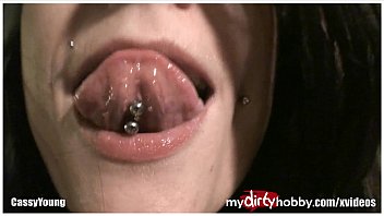 Inked And Pierced German Babe Suck And Swallow