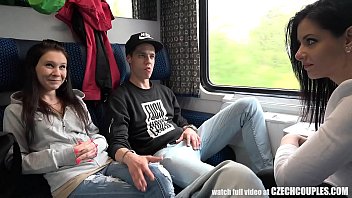 Foursome Sex In Public Train