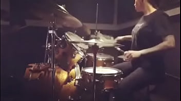Felicity Feline Drumming At Sound Studios